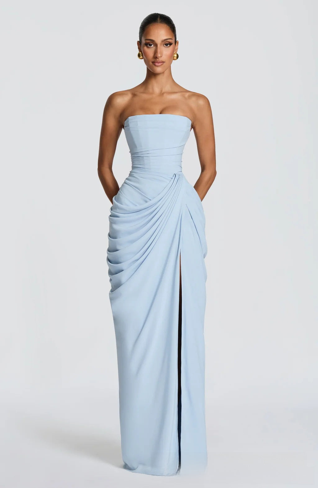 Elegant One Shoulder Evening Gown