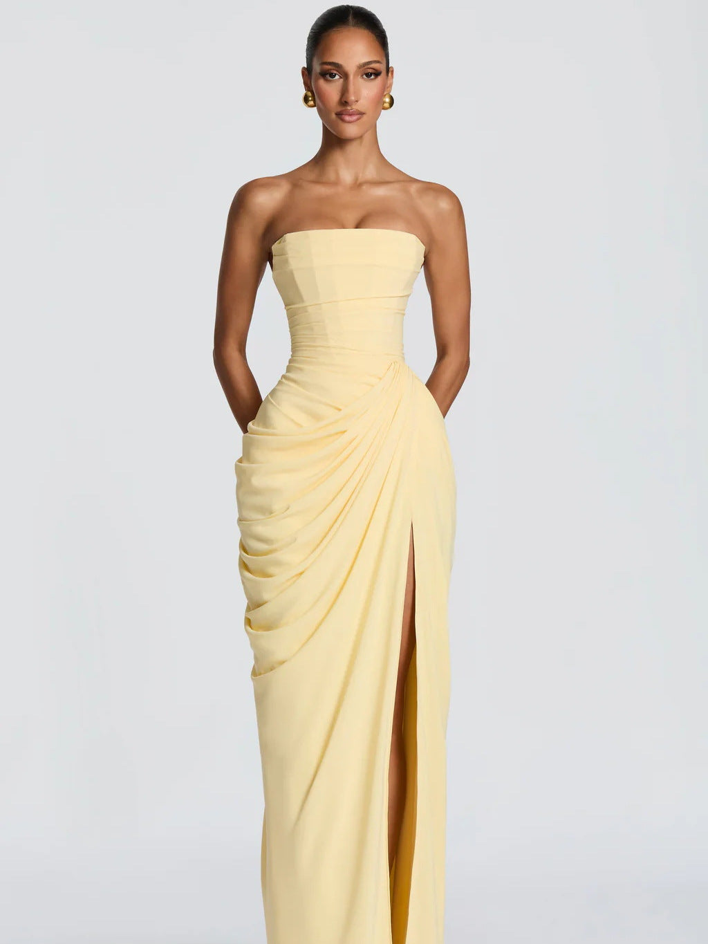 Elegant One Shoulder Evening Gown