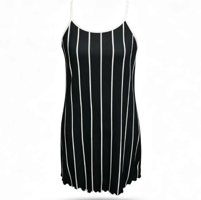 Heart Print Sling Nightgown Robette de nuit grand amour