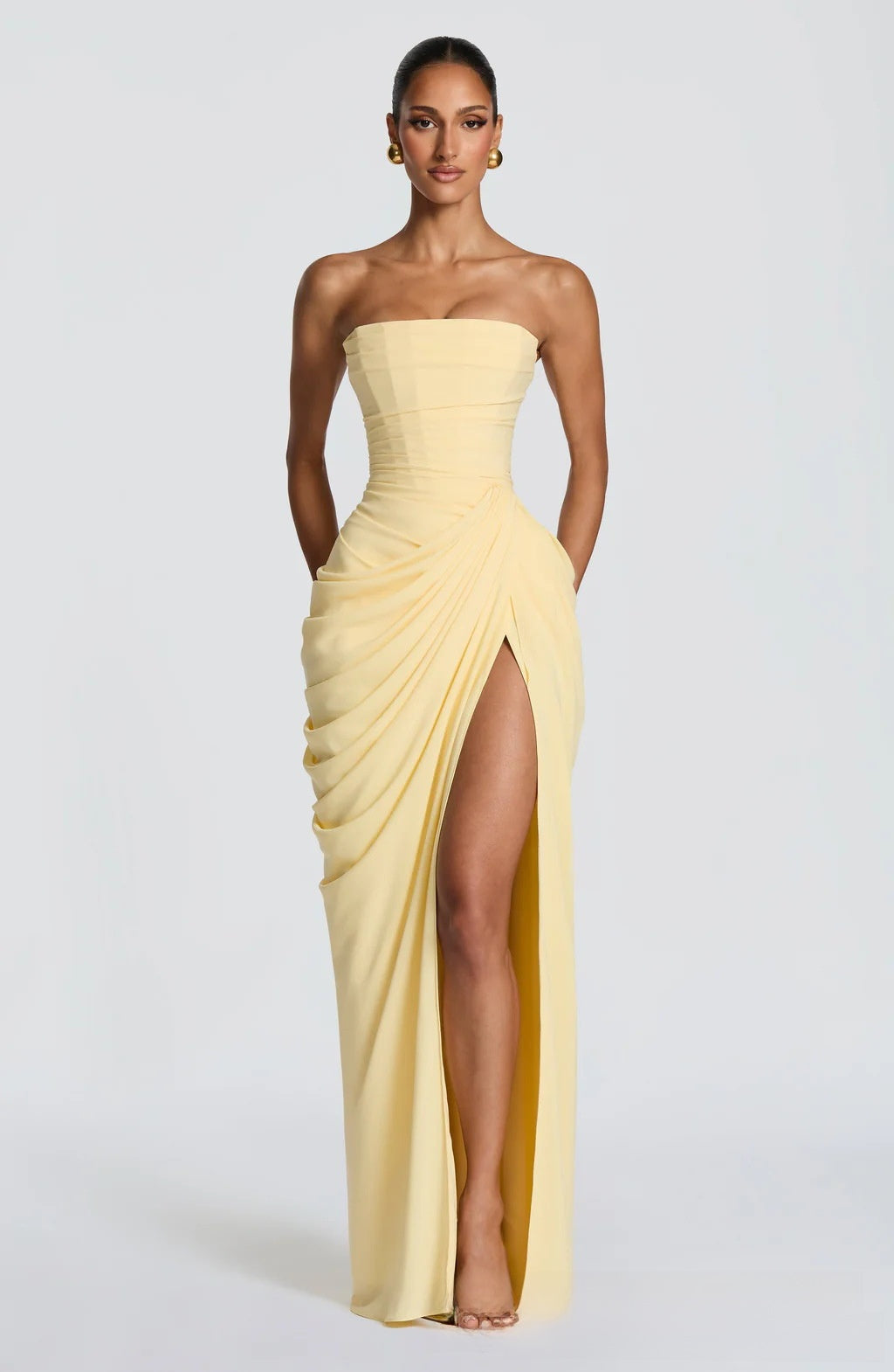 Elegant One Shoulder Evening Gown