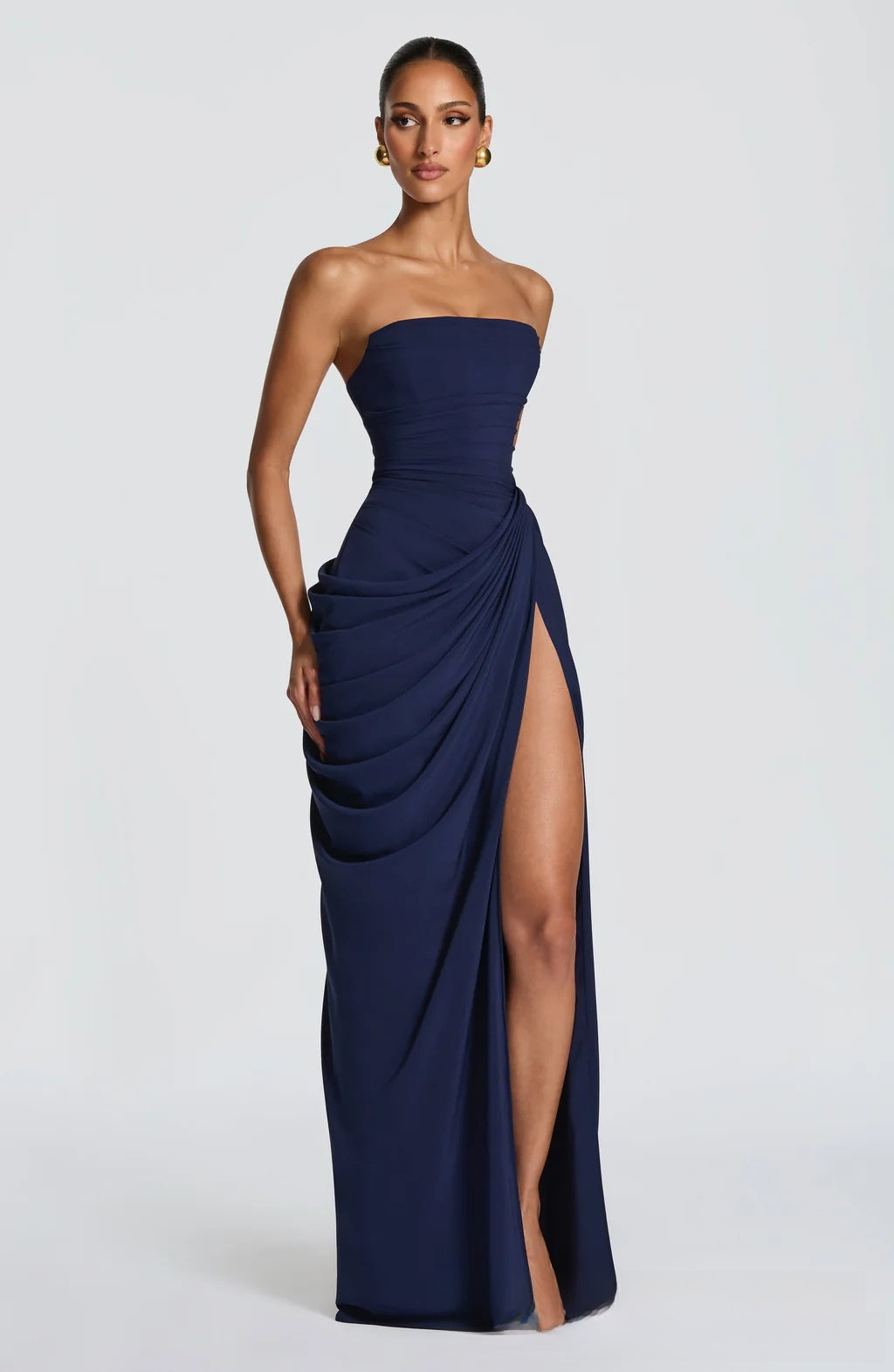 Elegant One Shoulder Evening Gown